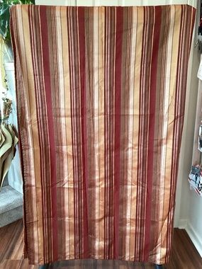Westone Home Collection Shower Curtain, 72” length, burgundy and gold